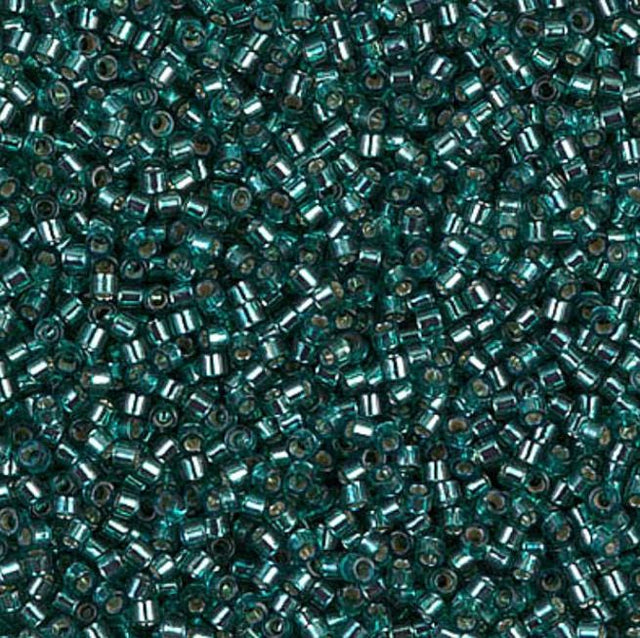 Dyed Silver Lined Teal Miyuki Delica 11/0 DB0607 