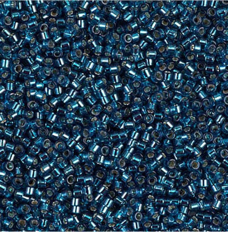 Dyed Silver Lined Blue Zircon Miyuki Delica 11/0 DB0608