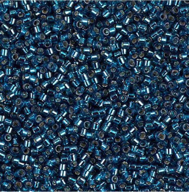 Dyed Silver Lined Blue Zircon Miyuki Delica 11/0 DB0608