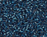 DB0608 11/0 Dyed Silver Lined Blue Zircon Miyuki Delica