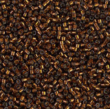 Dyed Silver Lined Dark Topaz Miyuki Delica 11/0 DB0612