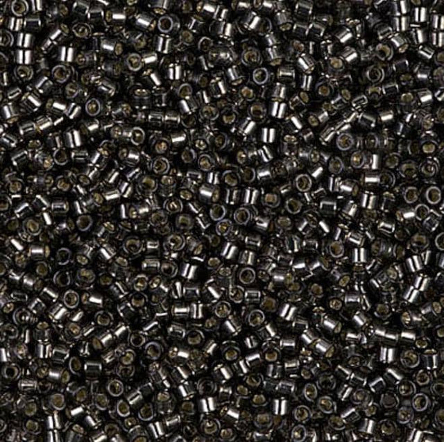 Dyed Silver Lined Dark Gray Miyuki Delica 11/0 DB0613