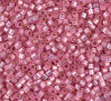 DB0625 11/0 Dyed Rose Silver Lined Alabaster Miyuki Delica