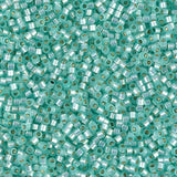 Dyed Lt Aqua Green Silver Lined Alabaster Miyuki Delica 11/0 DB0626