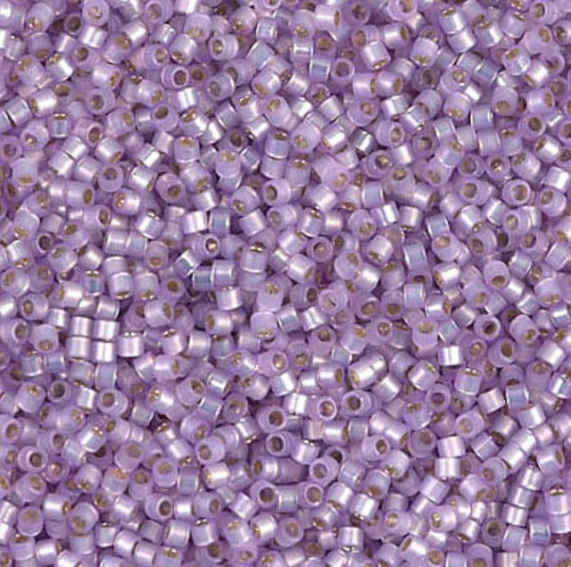 Dyed Lilac Silver Lined Alabaster Miyuki Delica 11/0 DB0629