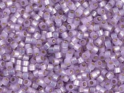 DB0629 11/0 Dyed Lilac Silver Lined Alabaster Miyuki Delica