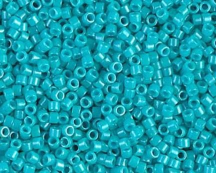DB0658 11/0 Dyed Opaque Turquoise Green Miyuki Delica