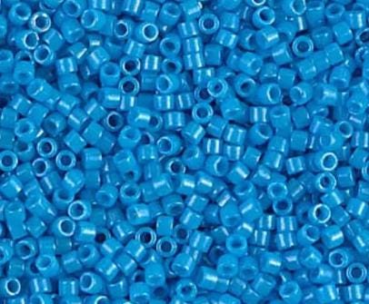 DB0659 11/0 Dyed Opaque Dark Turquoise Blue Miyuki Delica