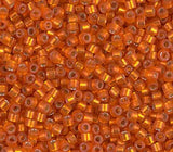 DB0682 11/0 Dyed Semi-Frost S/L Dark Orange Miyuki Delica