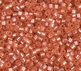 DB0684 11/0 Dyed Semi-Frost S/L Watermelon Miyuki Delica