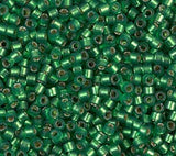 DB0688 11/0 Dyed Semi-Frost S/L Green Miyuki Delica
