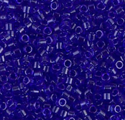 DB0707 11/0 Transparent Cobalt Miyuki Delica