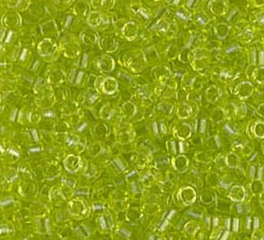 DB0712 11/0 Transparent Chartreuse Miyuki Delica