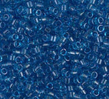 DB0714 11/0 Transparent Capri Blue Miyuki Delica