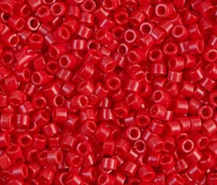 DB0723 11/0 Opaque Red Miyuki Delica
