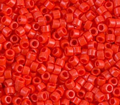 DB0727 11/0 Opaque Vermillion Red Miyuki Delica