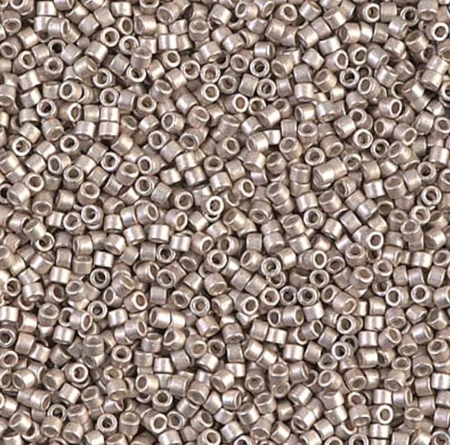 Galvanized Semi-Frosted Lt Smoky Amethyst Miyuki Delica 11/0 DB1158