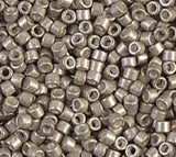DB1159 11/0 Galvanized Semi-Frosted Pewter Miyuki Delica
