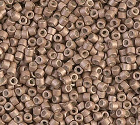 DB1162 11/0 Galvanized Matte Champagne Miyuki Delica