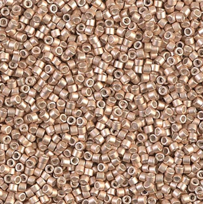 Galvanized Semi-Frosted Champagne Miyuki Delica 11/0 DB1152