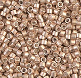DB1152 11/0 Galvanized Semi-Frosted Champagne Miyuki Delica
