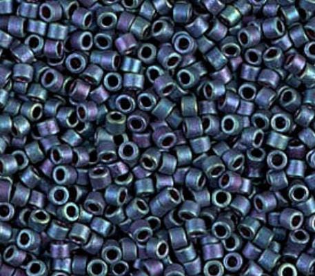 DB1052 11/0 Matte Metallic Blueberry Gold Iris Miyuki Delica