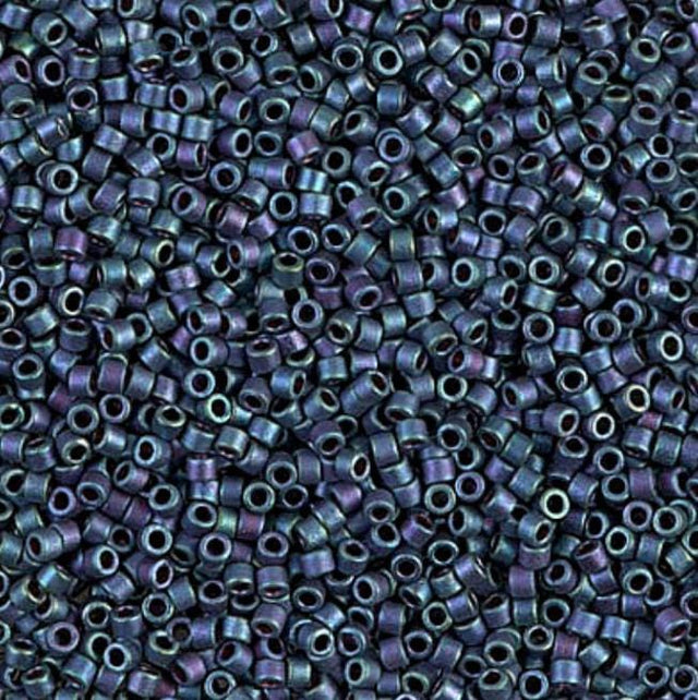 Matte Metallic Blueberry Gold Iris Miyuki Delica 11/0 DB1052