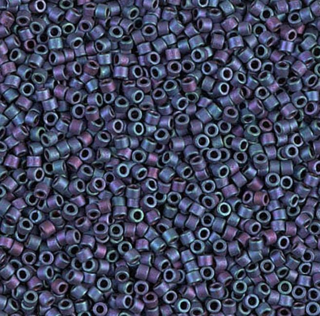 Matte Metallic Plum Gold Iris Miyuki Delica 11/0 DB1054
