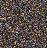 Matte Metallic Gray Dusk Gold Iris Miyuki Delica 11/0 DB1055