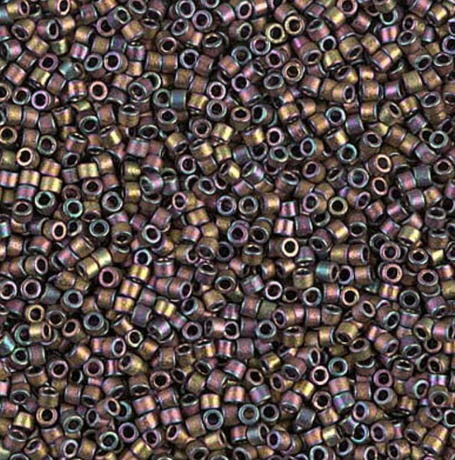 Matte Metallic Taupe Gold Iris Miyuki Delica 11/0 DB1056