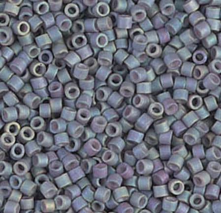 DB1063 11/0 Matte Metallic Blue Slate Gold Iris Miyuki Delica