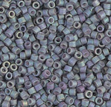 DB1063 11/0 Matte Metallic Blue Slate Gold Iris Miyuki Delica