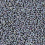 Matte Metallic Blue Slate Gold Iris Miyuki Delica 11/0 DB1063