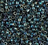DB1006 11/0 Metallic Blue Green Gold Iris Miyuki Delica