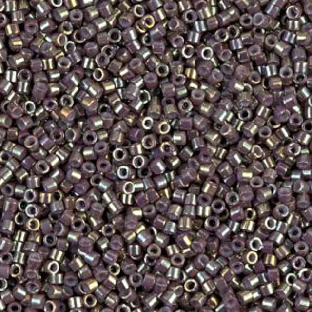 Metallic Dusty Mauve Gold Iris Miyuki Delica 11/0 DB1011