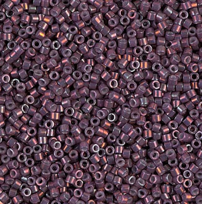 Metallic Med Raspberry Gold Iris Miyuki Delica 11/0 DB1012
