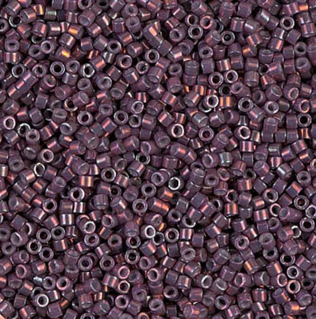 Metallic Med Raspberry Gold Iris Miyuki Delica 11/0 DB1012