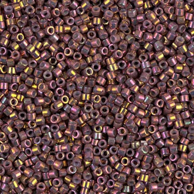 Metallic Tea Berry Gold Iris Miyuki Delica 11/0 DB1013