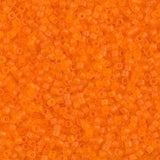 DB0744 11/0 Matte Transparent Orange Miyuki Delica