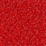 Matte Transparent Red Orange Miyuki Delica 11/0 DB0745