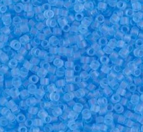 DB0747 11/0 Matte Transparent Aqua Miyuki Delica