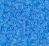 DB0747 11/0 Matte Transparent Aqua Miyuki Delica