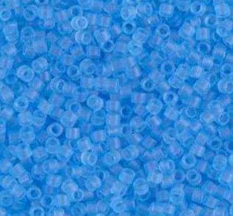 DB0747 11/0 Matte Transparent Aqua Miyuki Delica