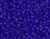 DB0748 11/0 Matte Transparent Cobalt Miyuki Delica