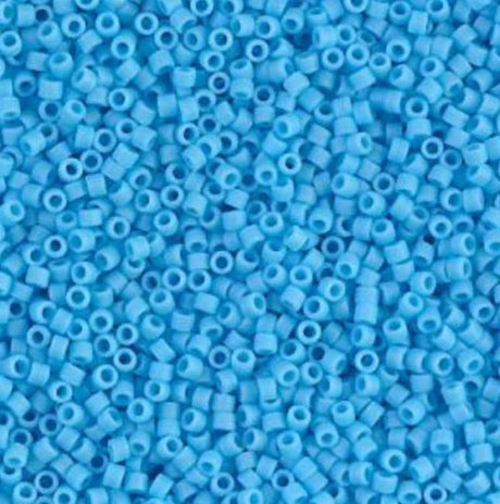 Matte Opaque Turquoise Blue Miyuki Delica 11/0 DB0755