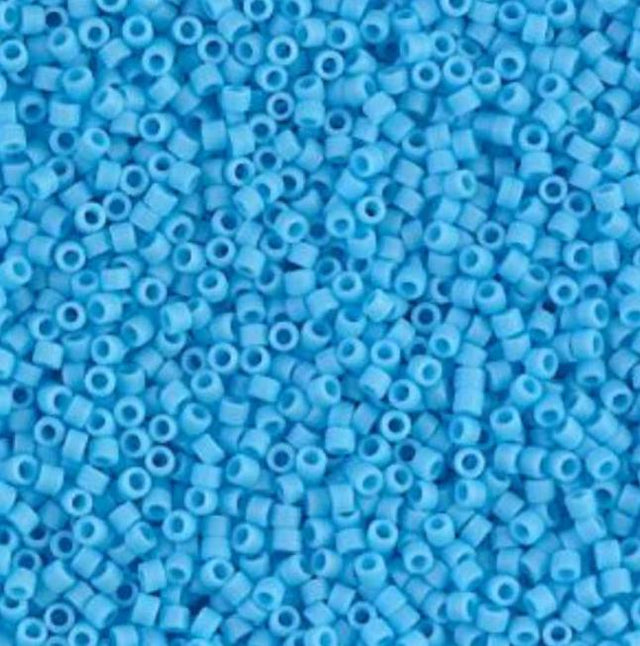 Matte Opaque Turquoise Blue Miyuki Delica 11/0 DB0755