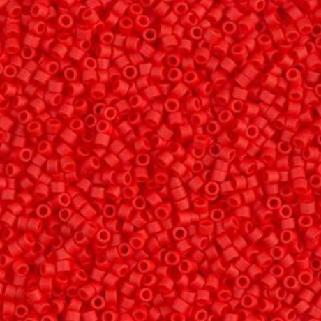 Matte Opaque Vermillion Red Miyuki Delica 11/0 DB0757