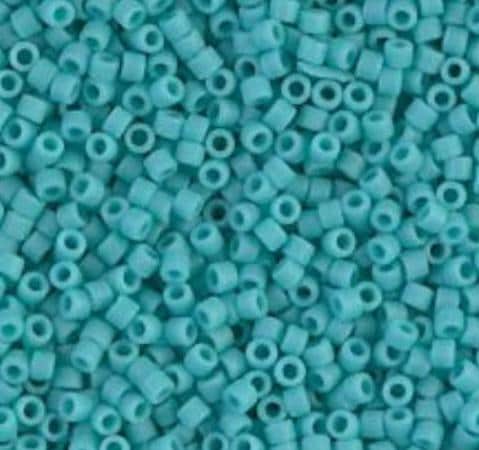 DB0759 11/0 Matte Opaque Turquoise Green Miyuki Delica