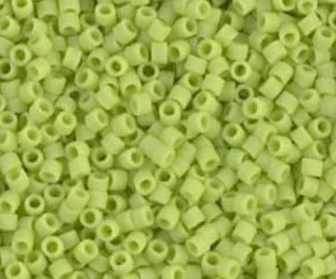 DB0763 11/0 Matte Opaque Chartreuse Miyuki Delica