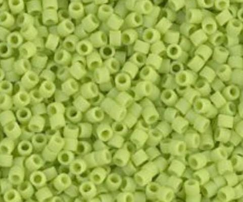 DB0763 11/0 Matte Opaque Chartreuse Miyuki Delica